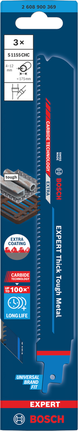 BoschEXPERT 厚实耐用金属 S1155CHC 硬质合金往复锯片套装。